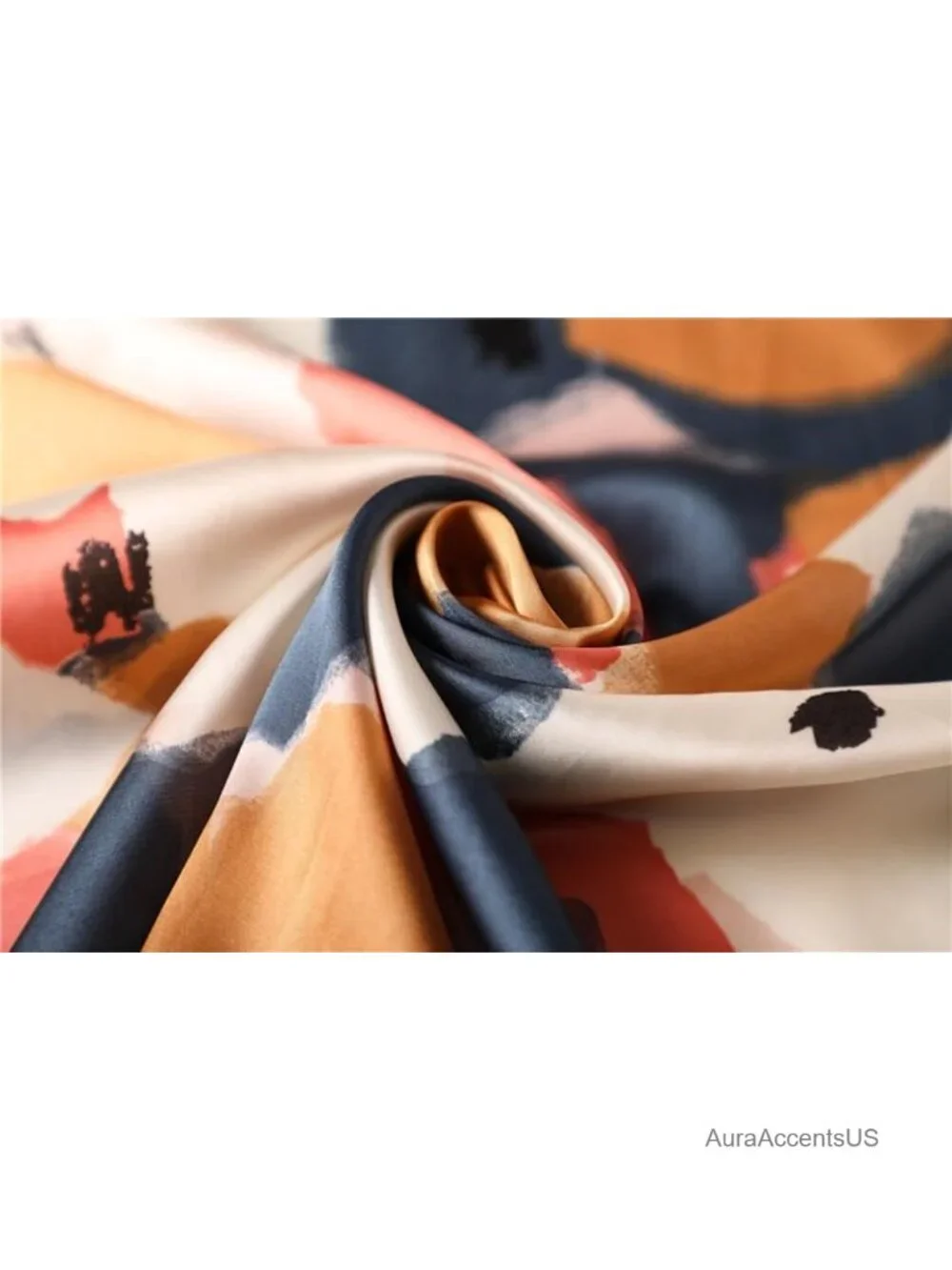 100% Mulberry Silk Square Scarf 25.6